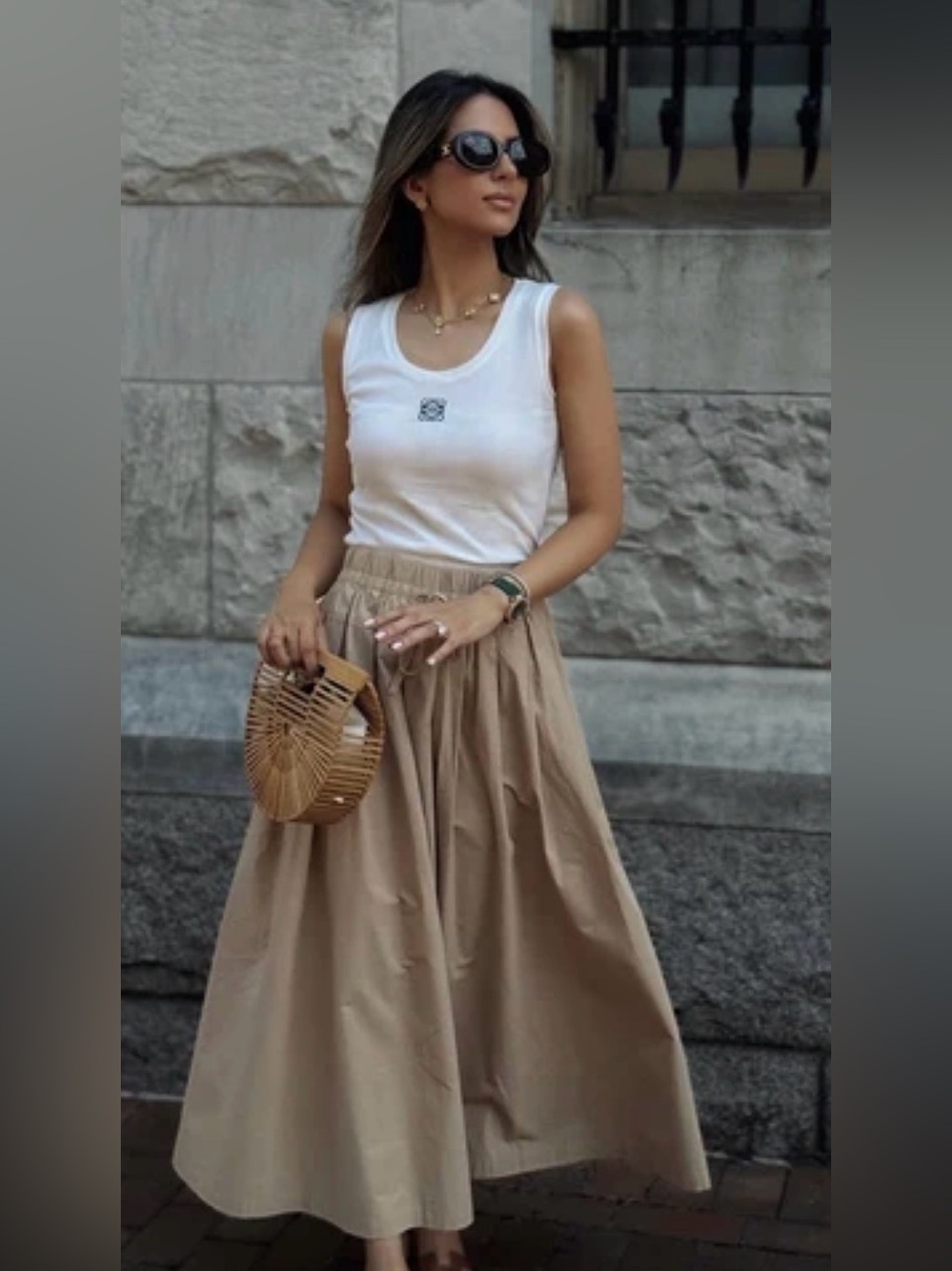 Rue Sophie midi skirt sz small